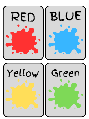 colors flash cards